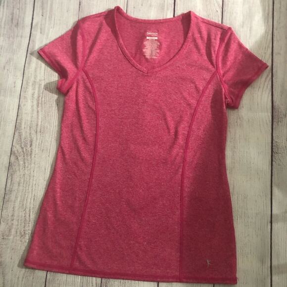 Danskin Now Womens Pink Semi-fitted V-neck Sz S - Picture 4 of 8